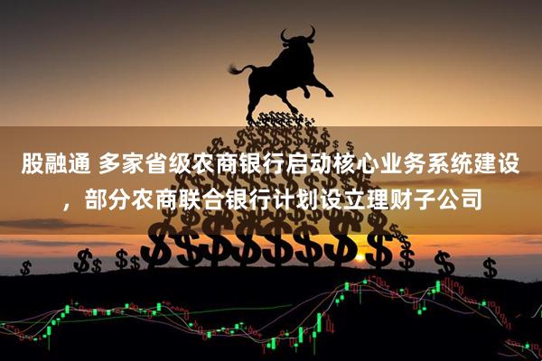股融通 多家省级农商银行启动核心业务系统建设，部分农商联合银行计划设立理财子公司