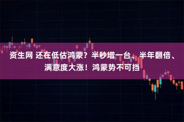 资生网 还在低估鸿蒙？半秒增一台、半年翻倍、满意度大涨！鸿蒙势不可挡